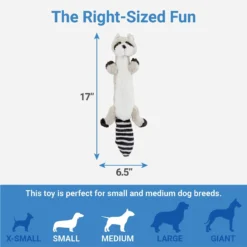 Frisco Raccoon Skinny Plush Squeaky Dog Toy 5 Frisco Raccoon Skinny Plush Squeaky Dog Toy -Best Pet Supplies 147045 PT2. AC SS1800 V1539205484