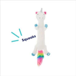 Frisco Unicorn Skinny Plush Squeaky Dog Toy -Best Pet Supplies 174713 PT2. AC SS1800 V1695670691