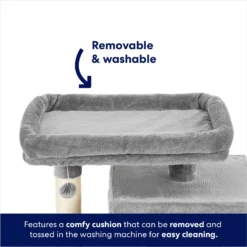 Frisco 33-in Faux Fur Cat Tree & Condo -Best Pet Supplies 180389 PT3. AC SS1800 V1667227151