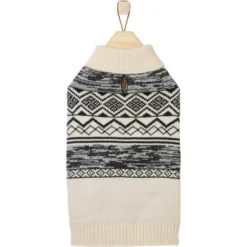 Frisco Black & Cream Turtleneck Sweater -Best Pet Supplies 223850 PT3. AC SS1800 V1599053779