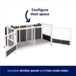 Frisco "Roma" Dog Crate Credenza & Mat 9 Frisco "Roma" Dog Crate Credenza & Mat -Best Pet Supplies 315189 PT4. AC SS1800 V1636564342