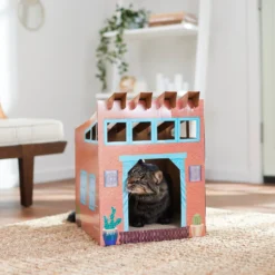 Frisco Southwestern House Cardboard Cat House -Best Pet Supplies 317739 PT3. AC SS1800 V1642099125