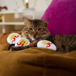 Frisco Halloween Haunted Deviled Eggs Plush Cat Toy With Catnip -Best Pet Supplies 344058 PT3. AC SS1800 V1657657030