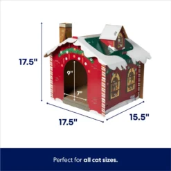 Frisco Holiday Log Cabin Cardboard Cat House & Frisco Holiday Santa's Workshop Cardboard Cat House 15 Frisco Holiday Log Cabin Cardboard Cat House & Frisco Holiday Santa's Workshop Cardboard Cat House -Best Pet Supplies 986198 PT6. AC SS1800 V1698257736