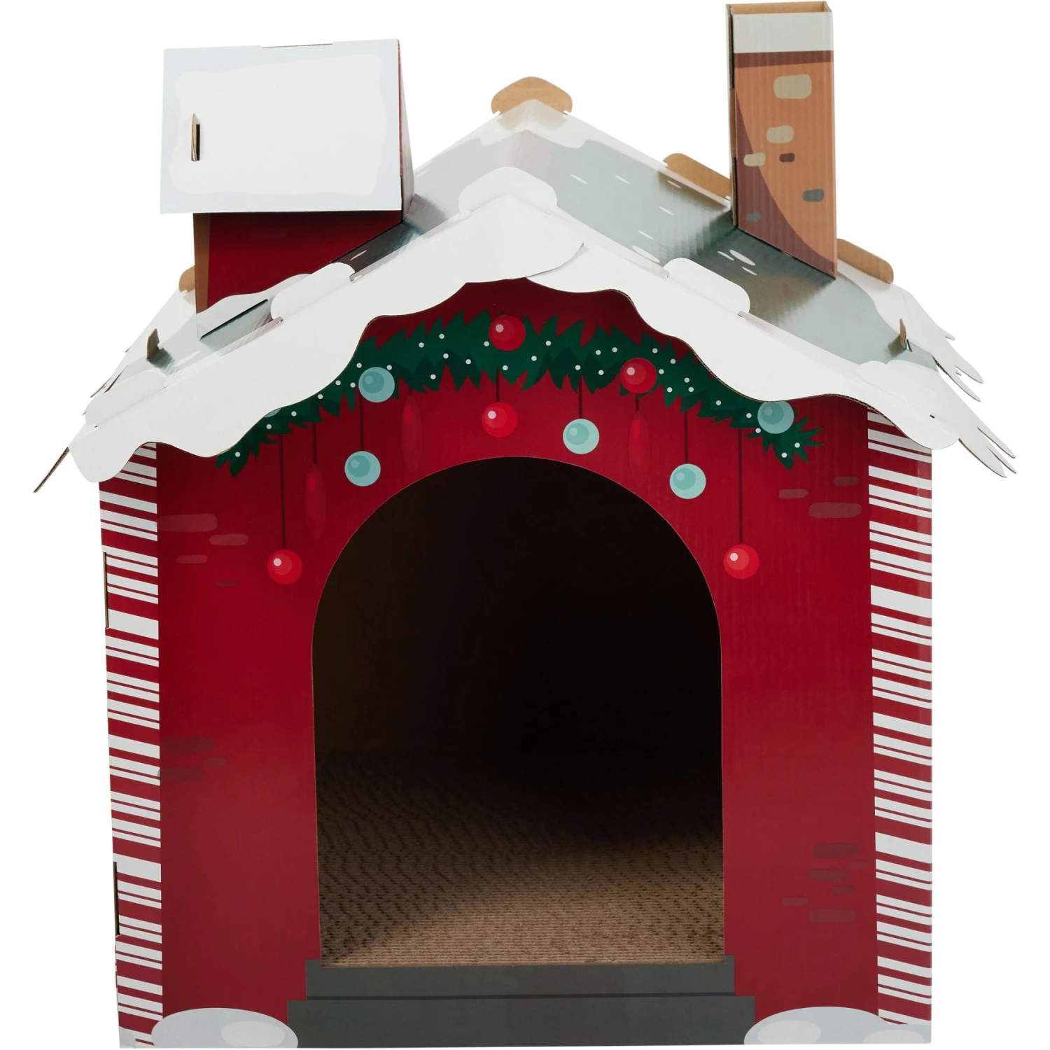 Frisco Holiday Log Cabin Cardboard Cat House & Frisco Holiday Santa's Workshop Cardboard Cat House 8 Frisco Holiday Log Cabin Cardboard Cat House & Frisco Holiday Santa's Workshop Cardboard Cat House - Image 8